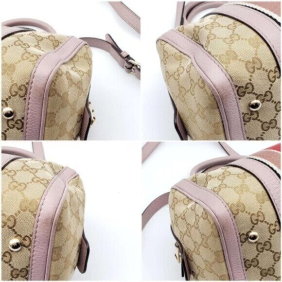 Gucci Canvas Small Vintage Boston Bag 535-101825 - Picture 10 of 14